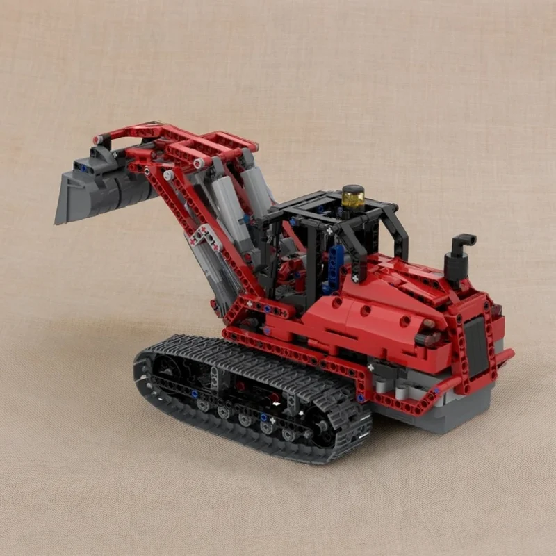 855PCS MOC Technology B Modernized Tracked Loader Model DIY Creative Assembly Building Blocks Display Birthday Gift Building Set