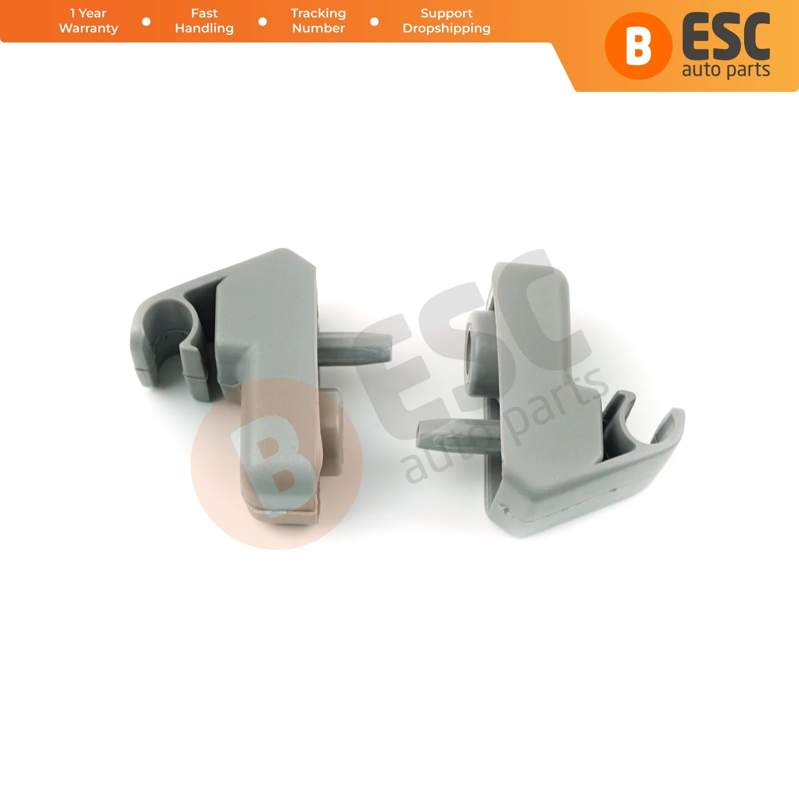 ESR592 Sunvisor Roof Mount Hook Bracket Sun Visor Holde Clips 735478275 for  Fiat Doblo Fiorino Palio Albea