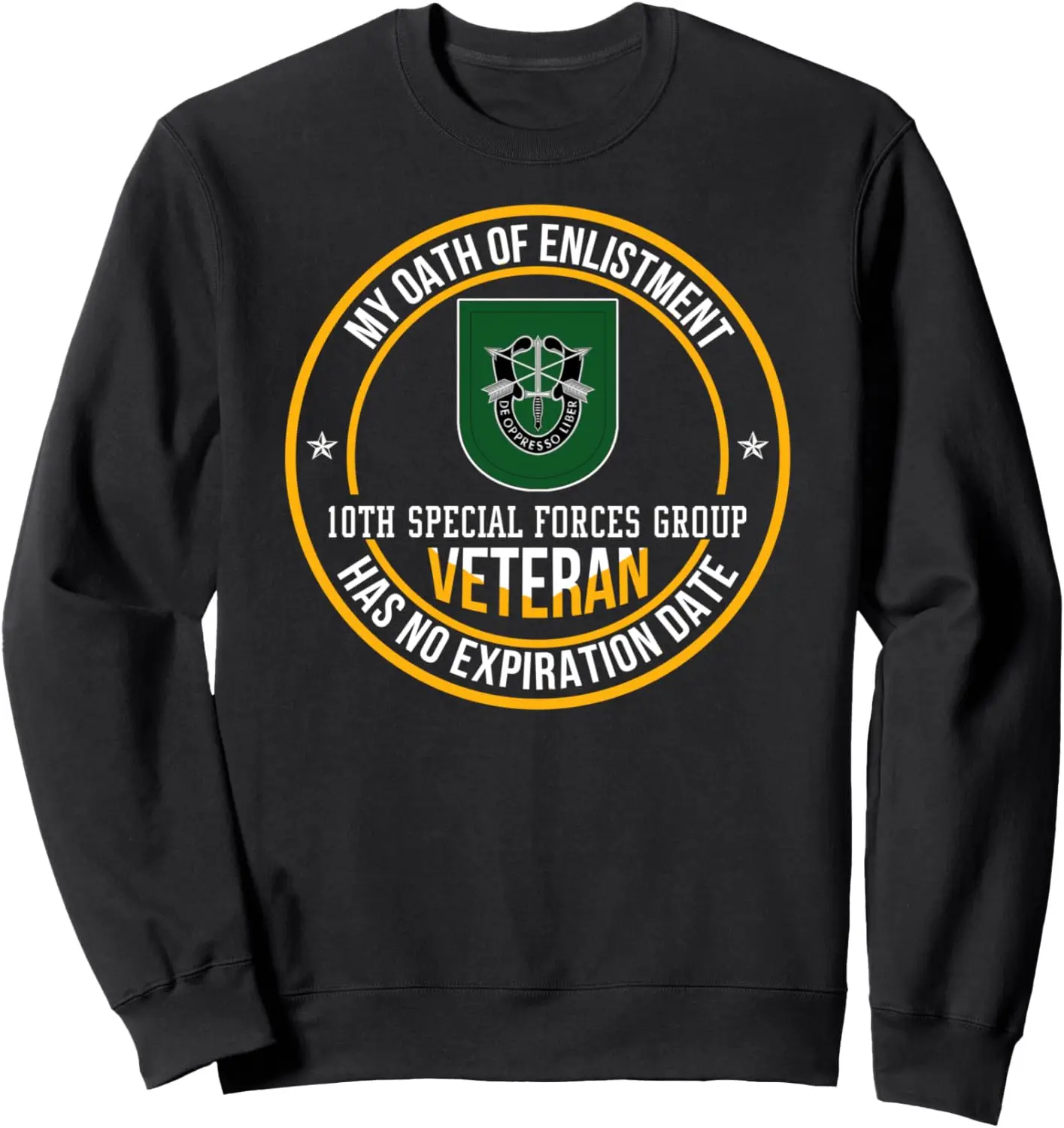 10th Special Forces Group Veteran My Oath Of Enlistment Xmas Sweatshirt