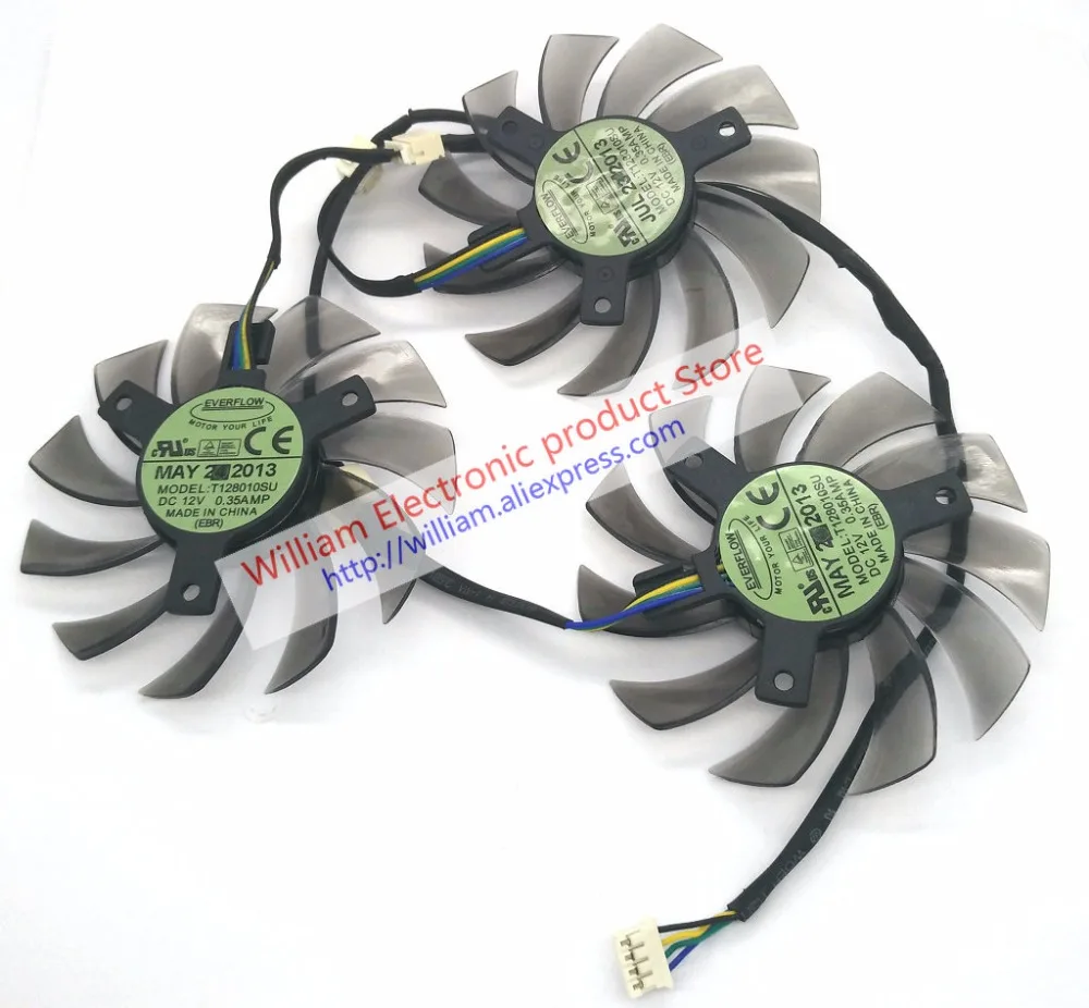 

New Original for Gigabyte GTX770 GTX780 Graphics card cooling fan T128010SU 12V 0.35A