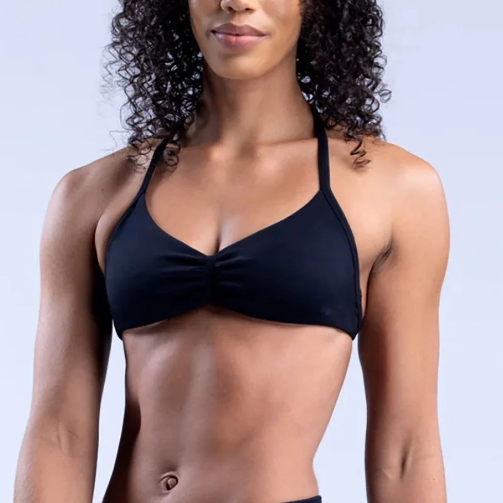 Impact Sports Bra With Logo Strappy Backless Yoga Gym Bra Removable Cups Women Workout Clothing Gym Top Halter Sport Bras image 3