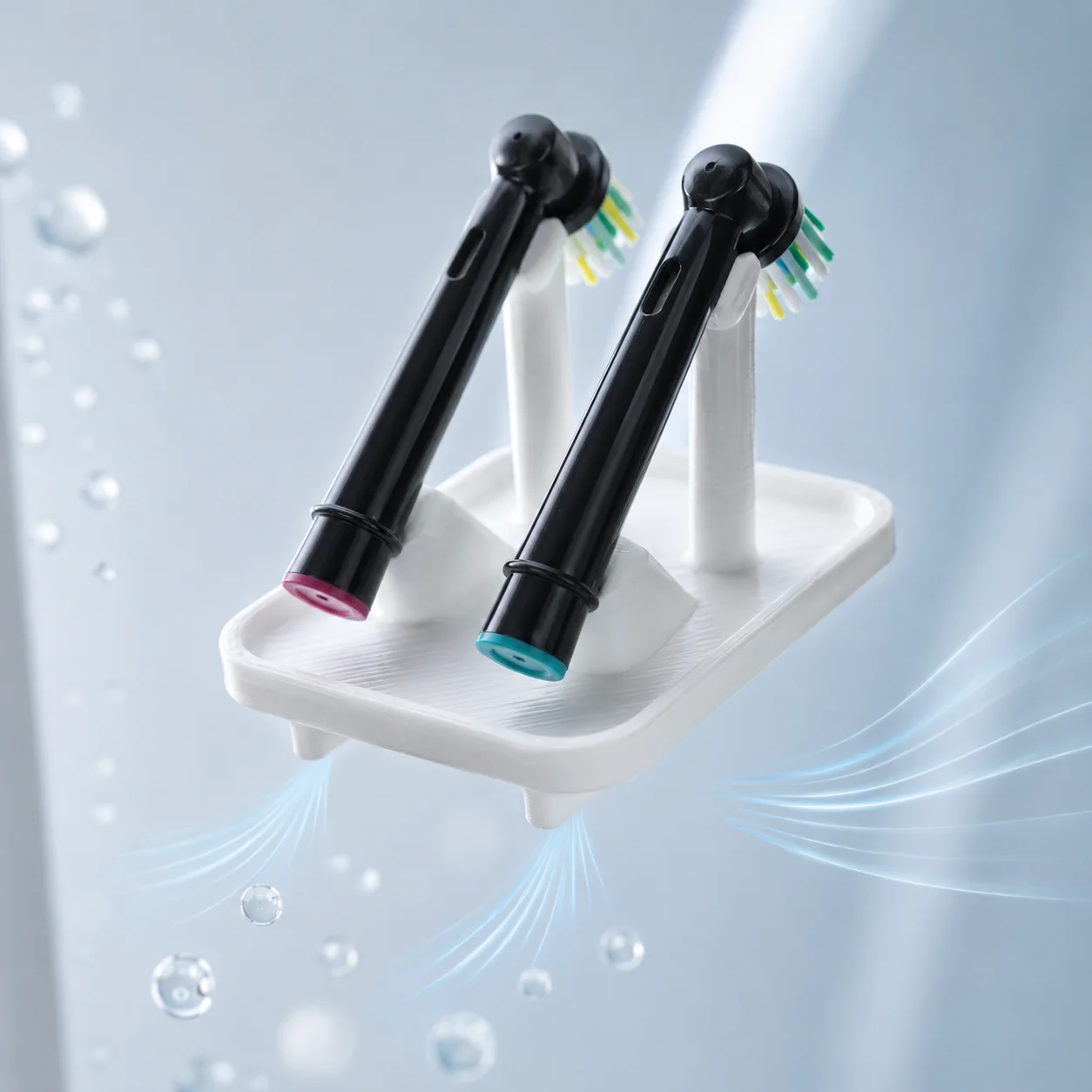 3D Printed Elegant Bathroom Organizer Special Storage Holder Fit Electric Toothbrush Replacement Heads - view 2