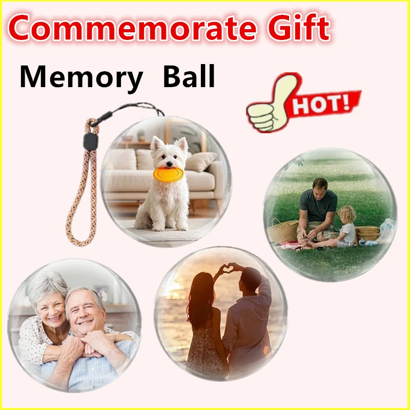 

3D Crystal Ball Video Player Memory Ball Record Memory Glass Ball Support Ball Birthday Gift Graduation Gift Companion Gift Vide