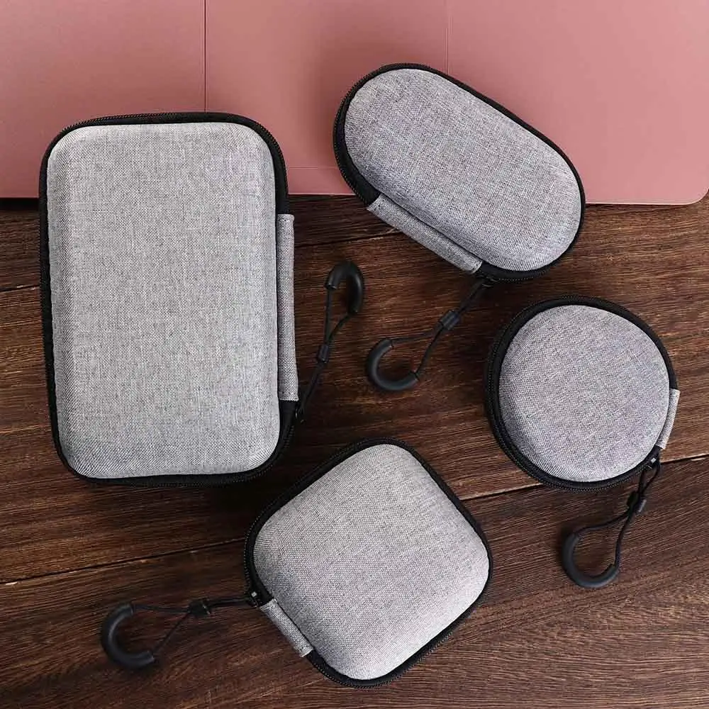 

Disk Case Protective Bag Headphone Mini Storage Earphone Accessory EVA Zipper Bag Charger Protection Bag Earphone Storage Bags
