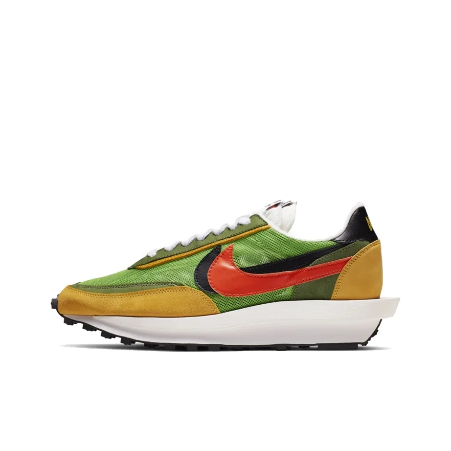 Nike x Sacai LDWaffle Low top Casual Shoes Unisex Orange BV0073-300