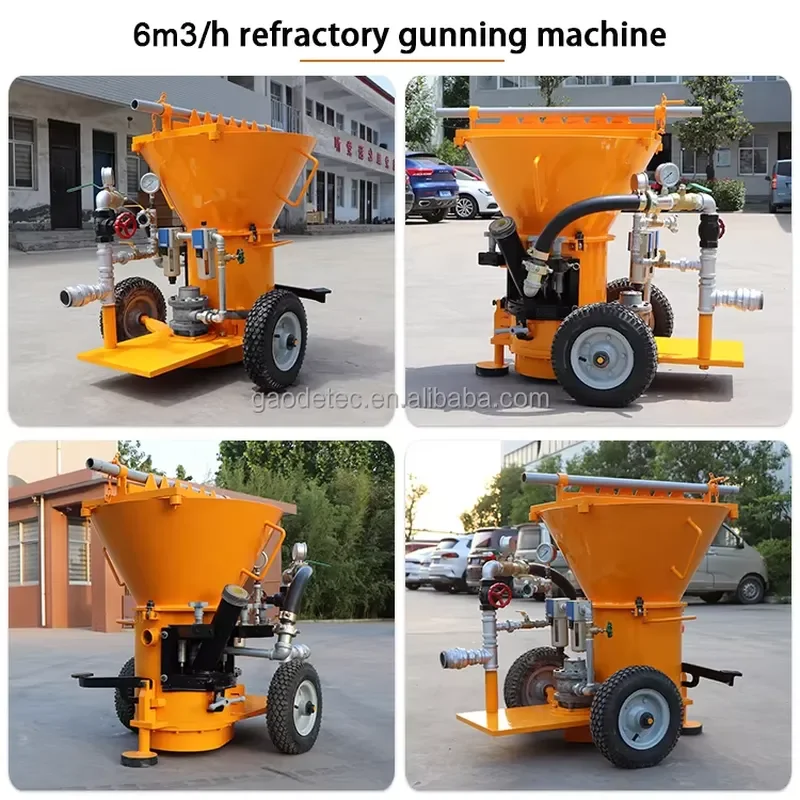 6m3/h air Motor Driven Dry Mix Shotcrete Machine for Refractory Spraying and Installing Projects
