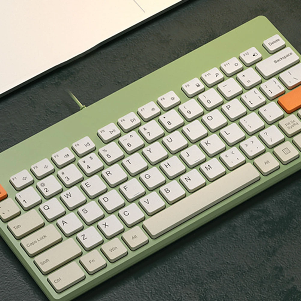 

79 Keys Keyboard Slim Silent Mechanical Computer Office Gaming Computer Keyboard Portable USB Desktop peripherals