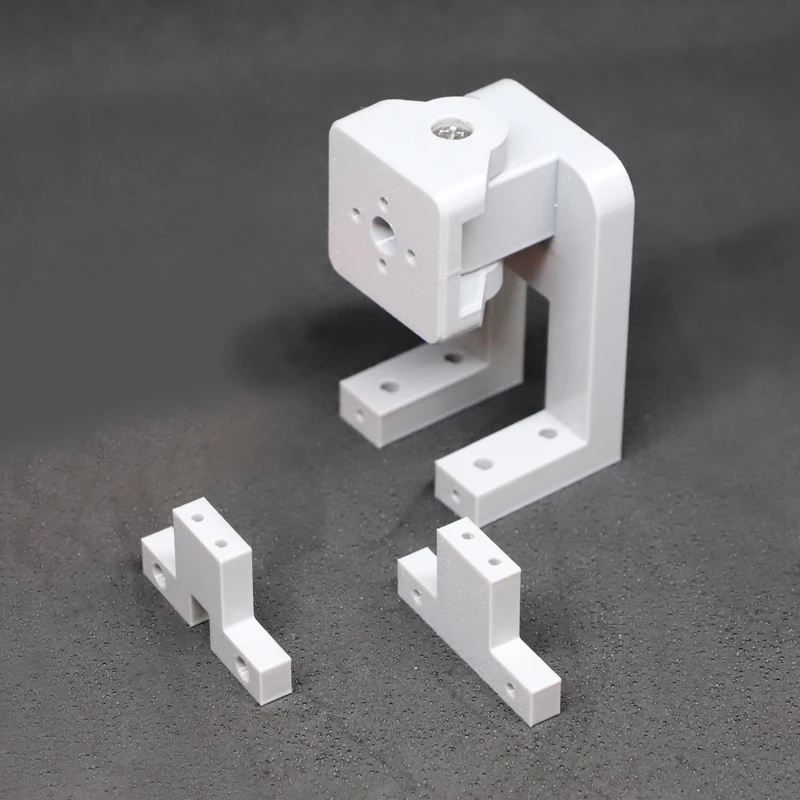 1 Juego de soporte de dirección de Motor de barco accionado por viento RC, espaciado entre orificios de 16mm y 19mm ABS, soporte de Base de impresión 3D, accesorios de piezas de mejora DIY