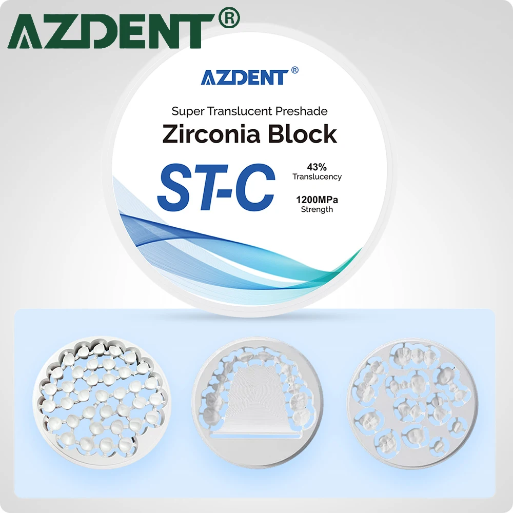 azdent-dental-st-c-pre-shade-zirconia-block-lab-material-super-translucent-preshade-preferred-common-colored-dentistry-tools