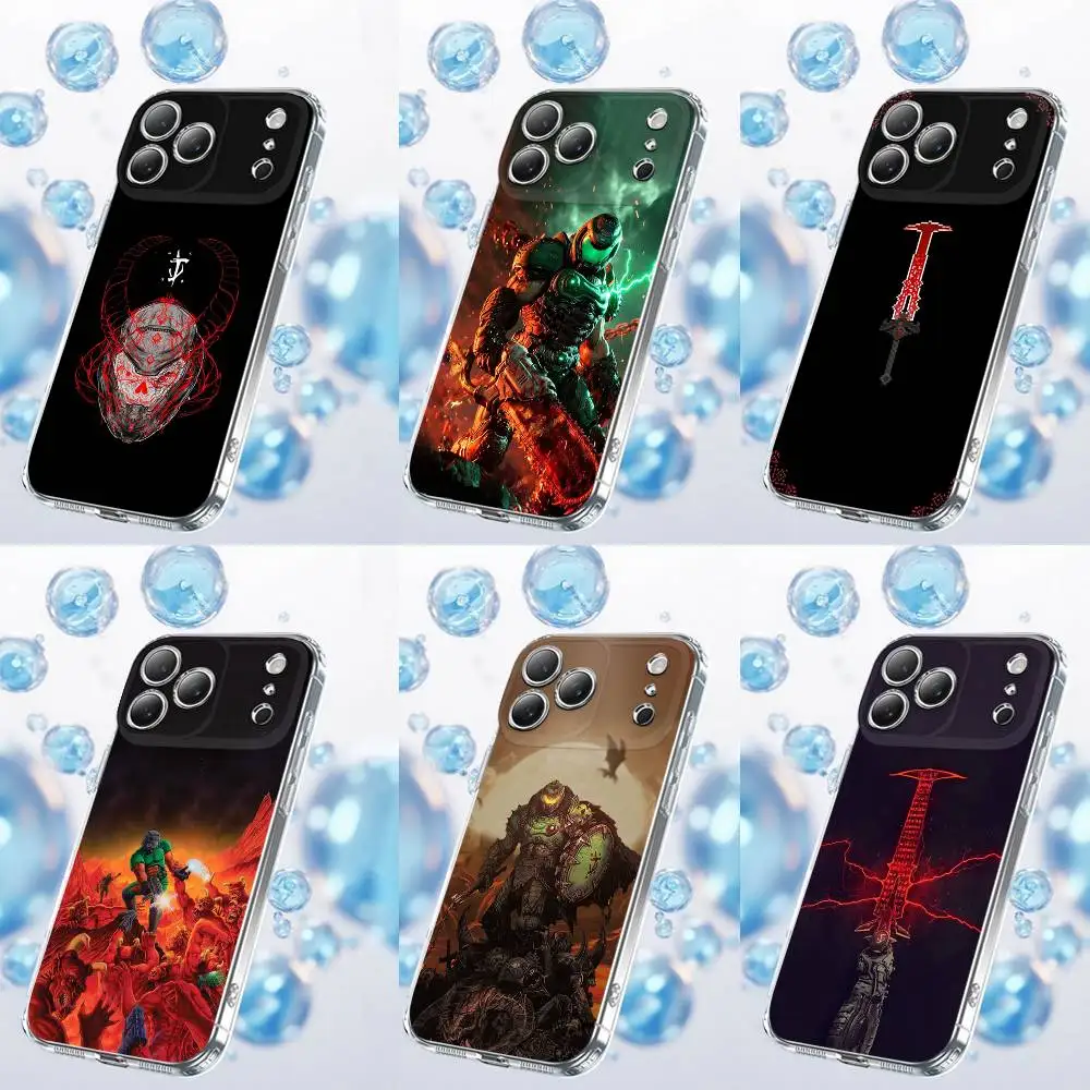 

Game D-Doom Dark Ages Phone Case For iPhone 17,16,15,14,13,12,11 Plus,Pro,Max,Plus,E,SE4,Air,Mini Transparent
