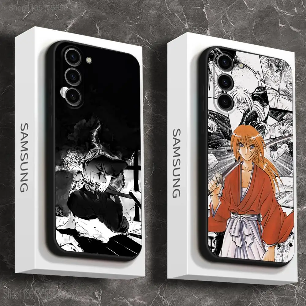 

Anime R-Rurouni K-Kenshin Phone Case For Samsung Galaxy A 73,72,51,53,52,71,22,5G,Note,J7,8,9 Soft Black Cover