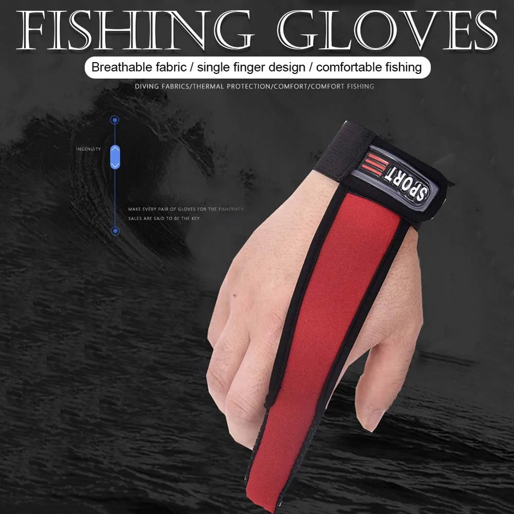 Line Glove Fishing Tool Fish Equipment Fishing Gloves Fishing Accessories One Finger Casting Glove Single Finger Protector