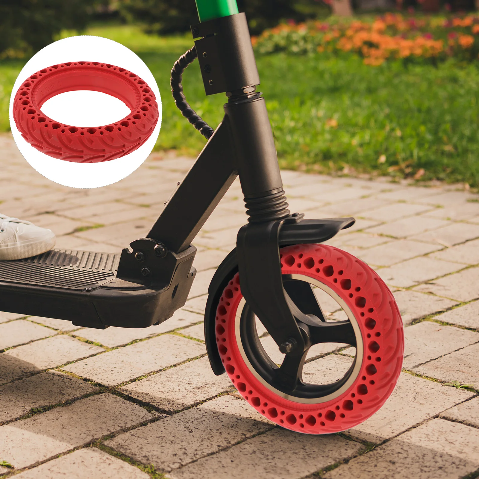 

Electric Scooter Solid Tires 8 Inches for M365 Replacement Durable Rubber Non Pneumatic Scooter Wheels Wear Resistant