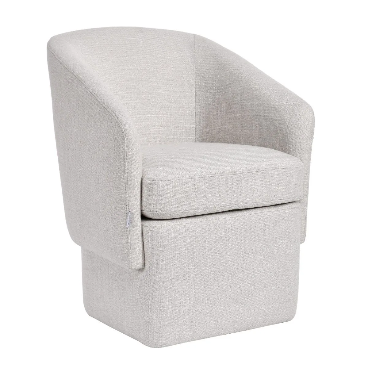 

Обеденный стул VivereHome Siena из натурального бежевого льняного материала с обивкой из ткани