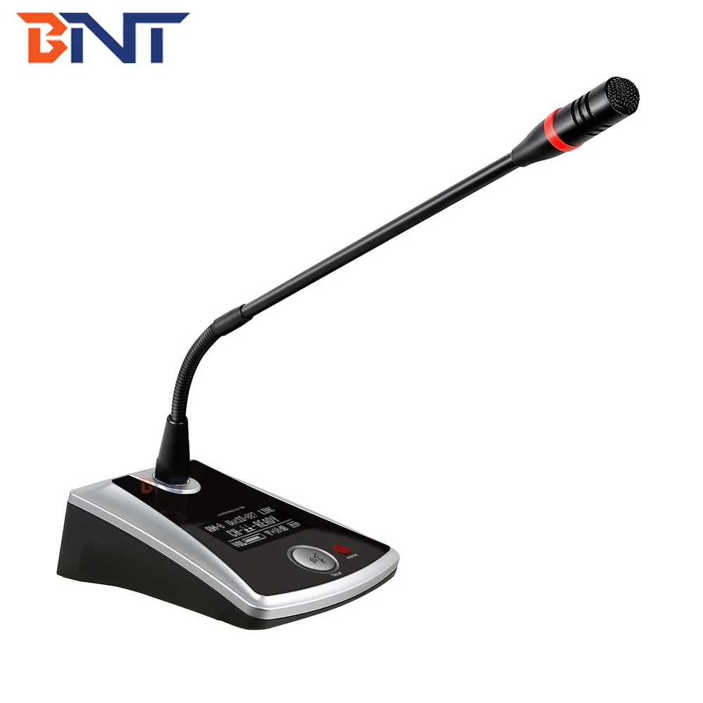 BNT Conference Discussion System for Gooseneck Digital Wireless Microphone Condenser Microphone Conference Room -46 Dbv/pa DC18V