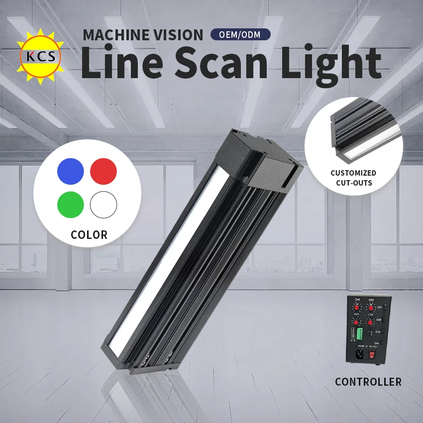 

KCS LED Linear Light DC Machine Vision Line Scan Light Industrial Light LED Lighting Optical Lamps Optional Fan Or Fanless