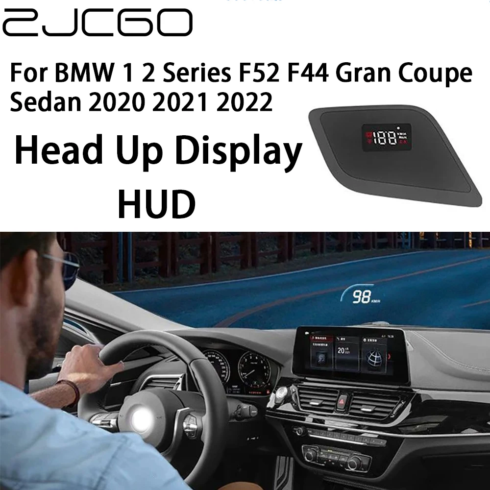 

ZJCGO Auto HUD Car Projector Alarm Head Up Display Speedometer Windshield for BMW 1 2 Series F52 F44 Gran Coupe Sedan 2020~2022