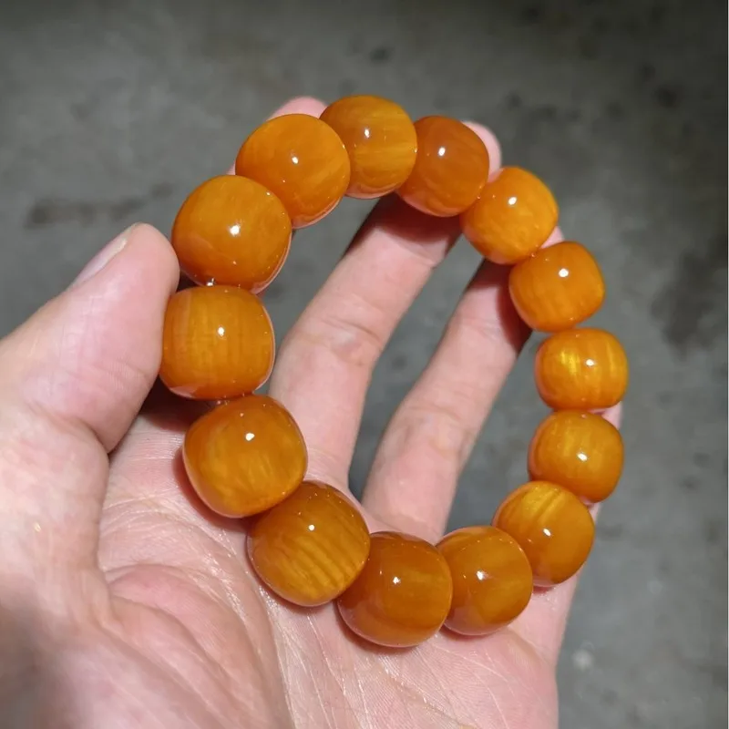 Northeast amber wood, buttery material, northern agarwood, fully translucent new barrel , pine resin beads, amb