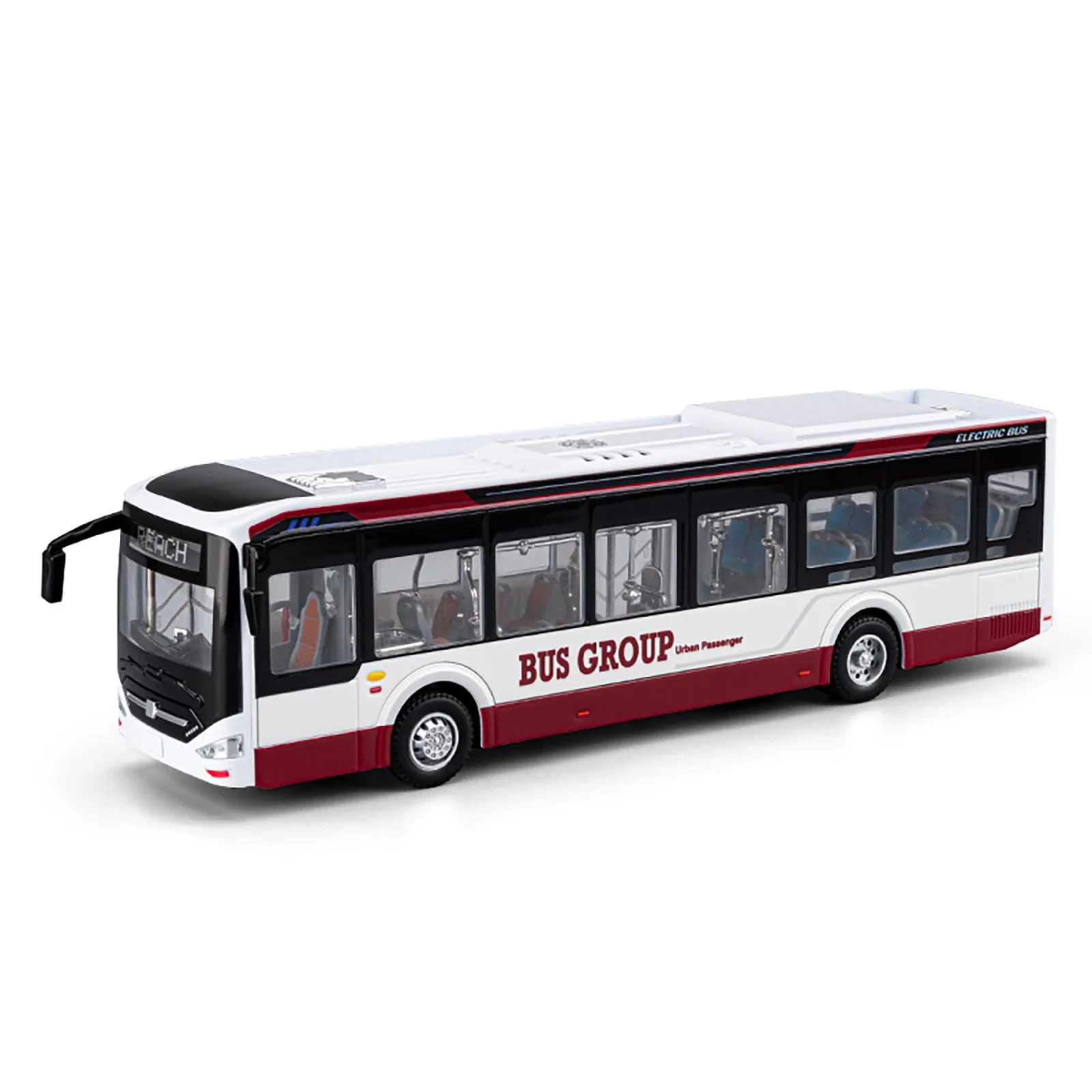 

Large Size Alloy New Energy Electric Tourist Traffic Bus Model Diecasts Metal Passenger Car Bus Model Sound Light Kids Toys Gift