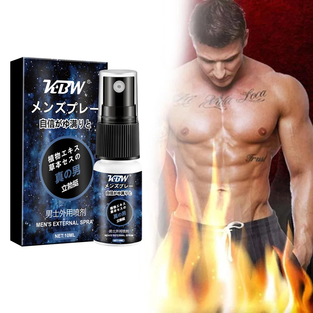 10ml Male Sex Delay Spray,Men Delay Cream 60 Minutes Long,Prevent Premature Ejaculation,Penis Enlargement Erection Spray