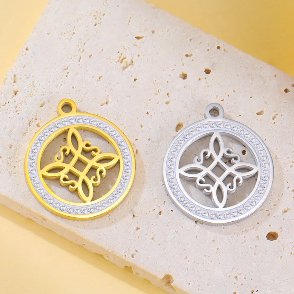 Dawapara Edelstahl Hexenknoten Charms für Halskette Ohrringe Trinity Knot Religiöse Symbole Anhänger DIY Schmuckherstellung – Detail 29