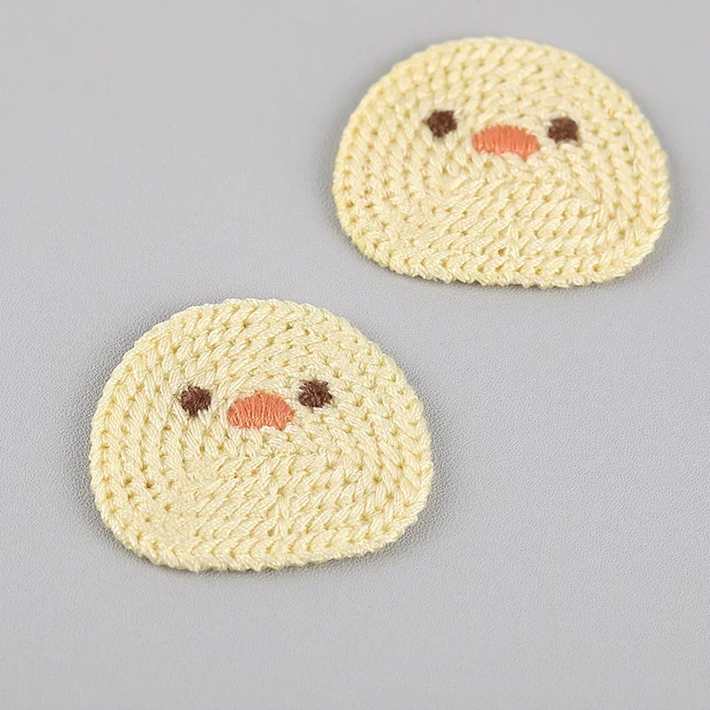 20pc 만화 수 놓은 패브릭 패치 곰 토끼 귀여운 치킨 고양이 티셔츠 헝겊 스티커 가방 머리 모직 스웨터 액세서리