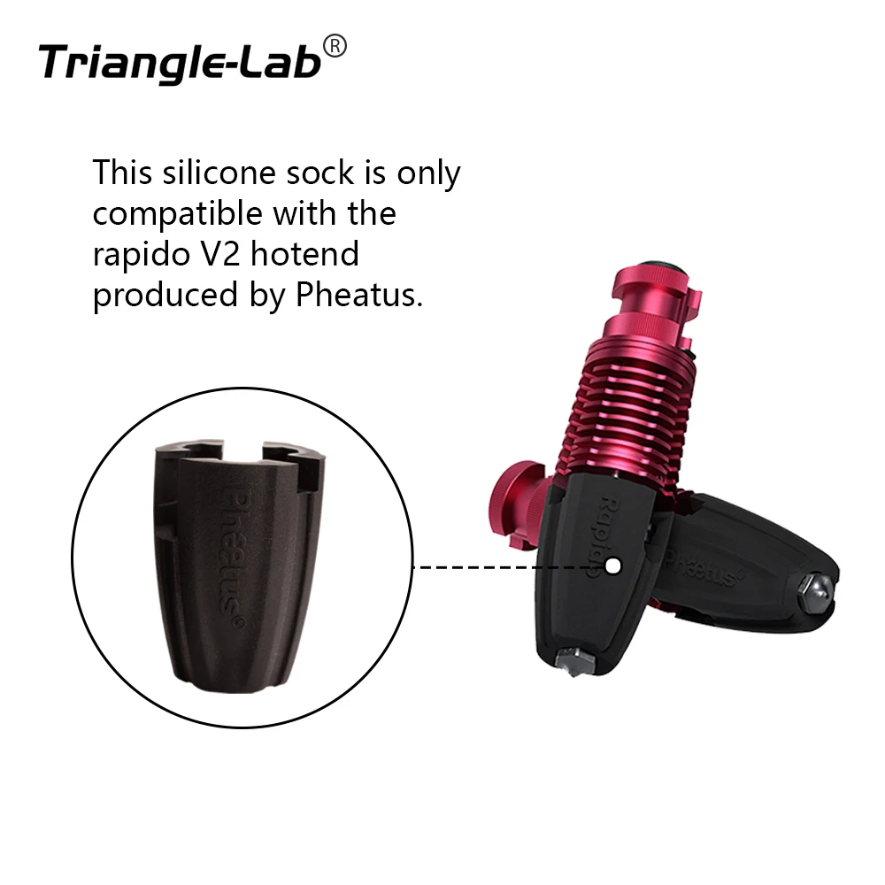 Trianglelab Rapido HOTEND V2.0 Silicone Sock for Rapido V2 hotend for UHF and HF Hotend 3d Printer