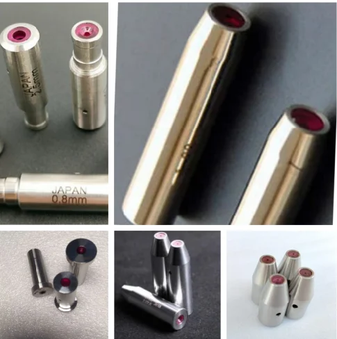 5pcs Pipe Guide suitable for EDM drilling machine Drill guide 8*30 12*25 12*35 12*42 9*40mm Tube guide Dia 0.3-3.0mm ruby guide