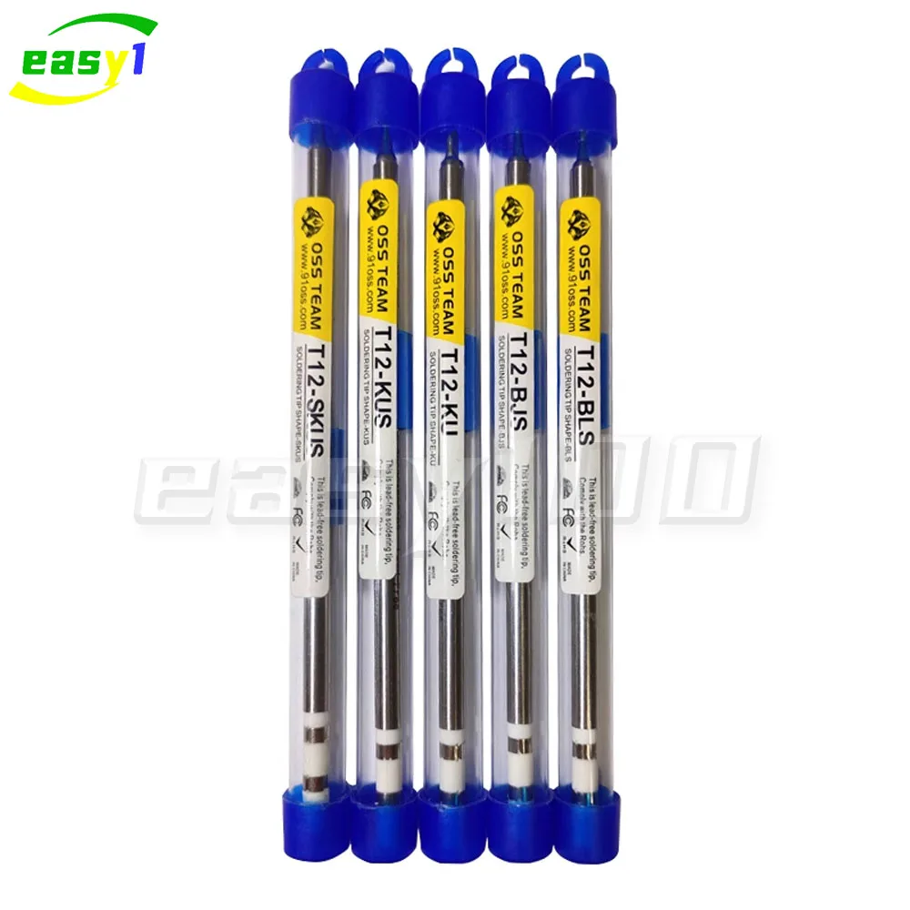 OSS T12 Serie Tip Elektrische Soldeertips Voor Hakko Fx951 T12-X T12-D ST91 ST92 Soldeerstation Handvat