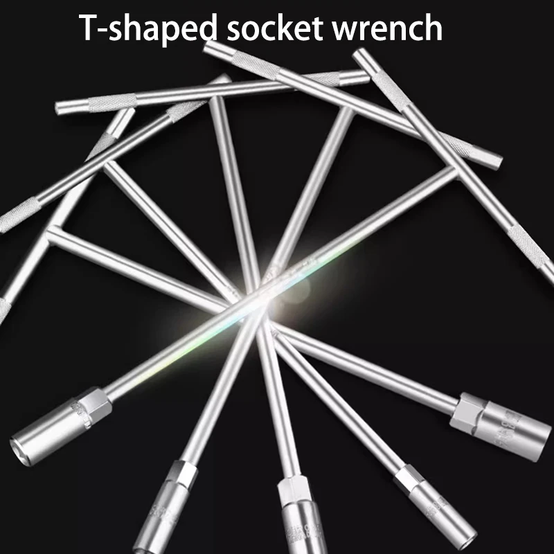 T Socket Torque Wrench Rubber Handle Hex Key Repair Socket Set  Tool Hand Tools