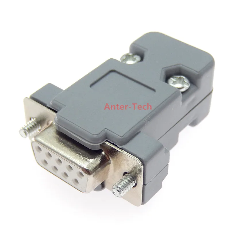 DB-9 DB9 RS232 Male Female Connector with socket D-Sub 9 pin PCB Connector protective shell