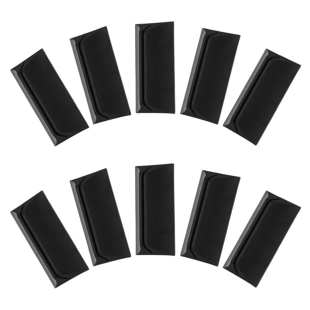 

10 Pcs Office Desk Partition Clamp Black Privacy Panel Clip Adjustable Baffle Holder Glass Screen Mount Firm Material Workspace