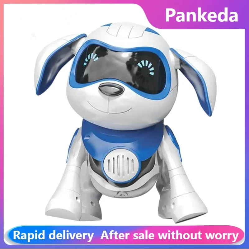 Giocattolo per cani robot Animale domestico elettronico con musica Danza Camminata Sensore a infrarossi meccanico intelligente Giocattoli regalo per animali carini per bambini