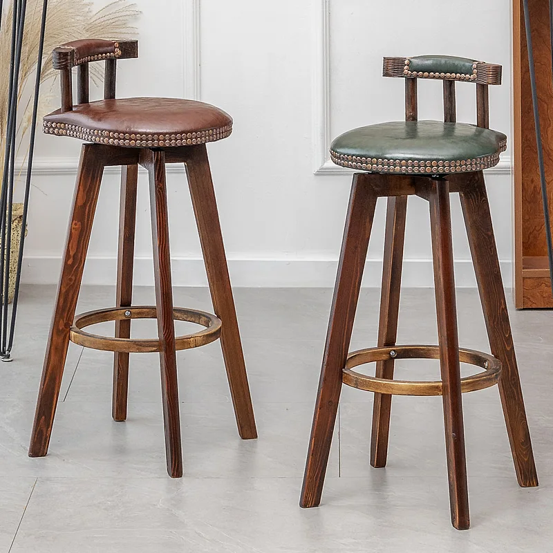 مقاعد المطبخ كرسي طويل الساق عالية المطبخ البراز جزيرة الحديثة مقاعد للبار الأخضر بار البراز مع مسند الظهر الطعام بار البراز الكراسي #1