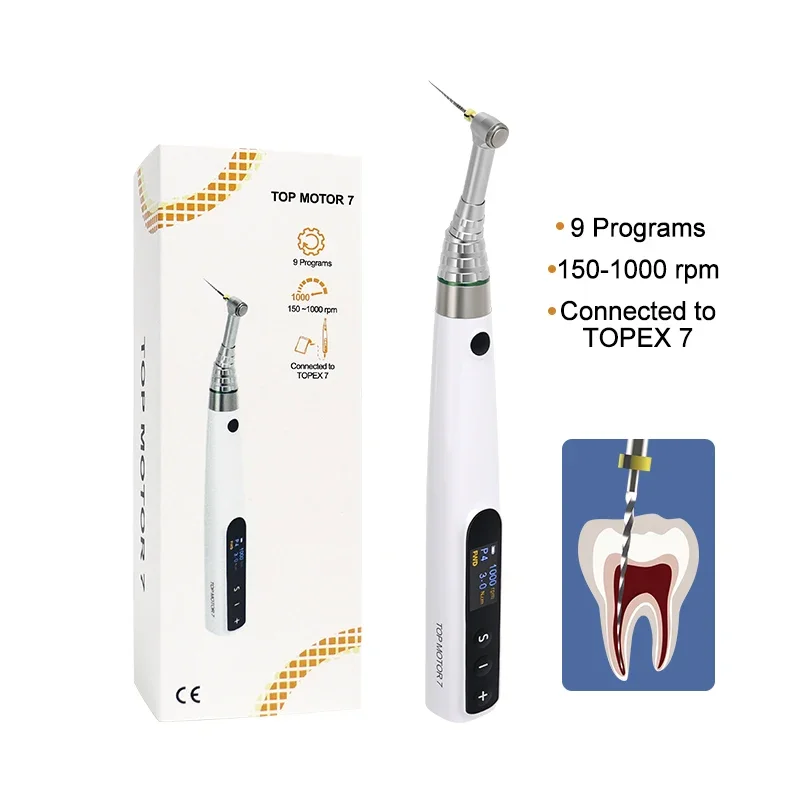 

Factory Price Denta Supplies 16:1 Contra Angle Rotary Endomotor Max 1000rpm Denta Endo Motor With Apex Locator