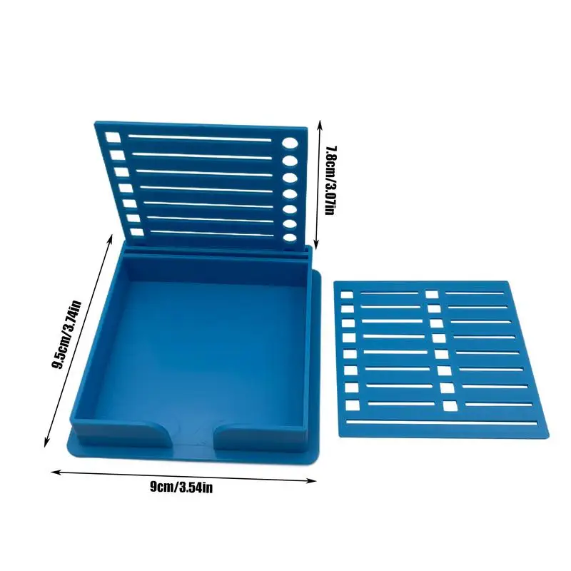 ملاحظات منظم مكتب متعدد الاستخدامات مثبت ملاحظة استنسل اللوازم المدرسية مكتب الملحقات حامل ملاحظة لاصقة مع قالب