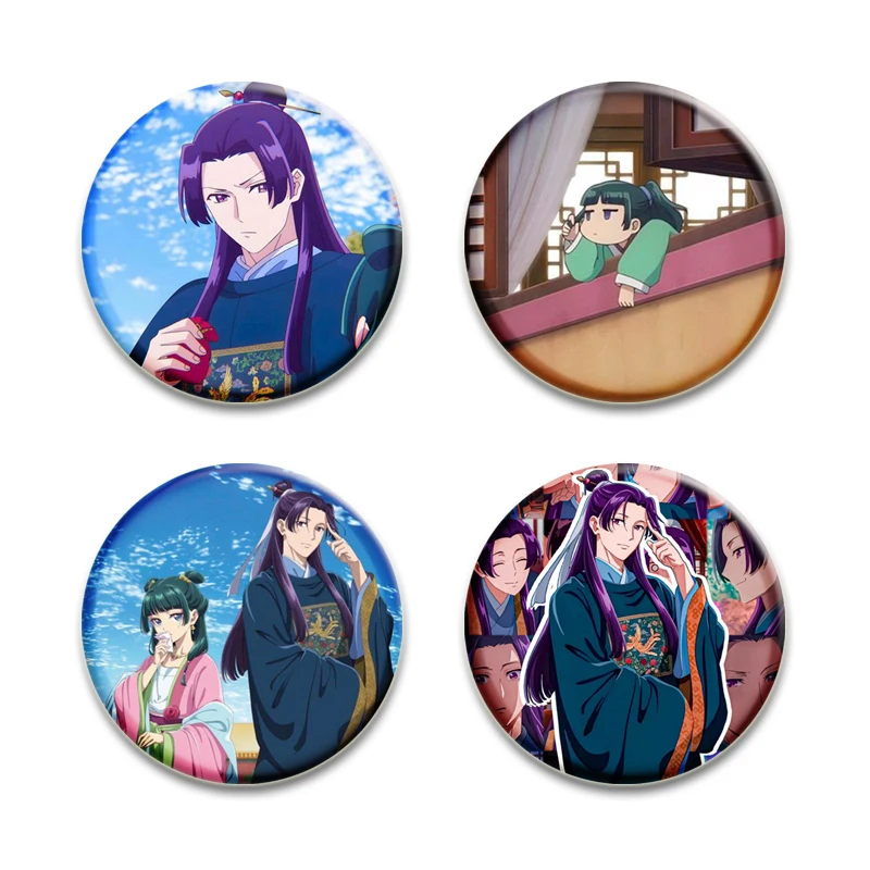 Anime The Apothecary Diaries Button Pins Manga Kusuriya No Hitorigoto Brooch Jinshi Mao Mao Cartoon Badge Bag Decor Friends Gift