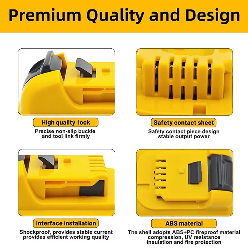 12V 3Ah 6Ah Battery 12V Replacement for Dewalt DCB120 Lithium-ion Batteries DCB125 DCB123 DCD710 Power Tools Battery view 6