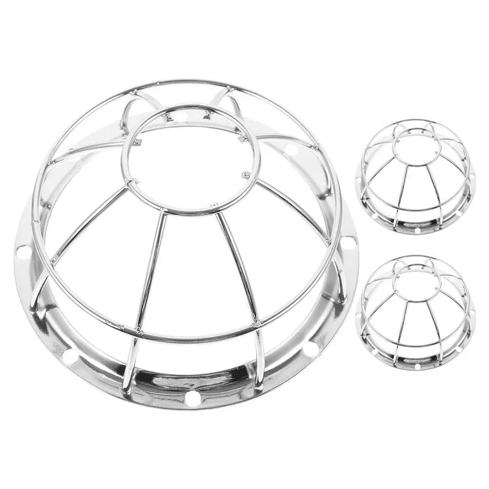 3Pcs Smoke Covers Fire Sprinkler Head Guards Metal Protective Cover Easy Install Replacement Plate