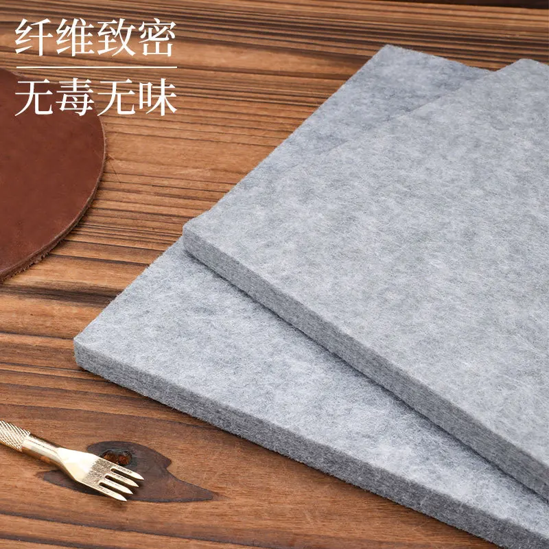 Polyester Felt Pressing Mat, Thick Sound-Absorbing Board for Leather Punching & Ironing