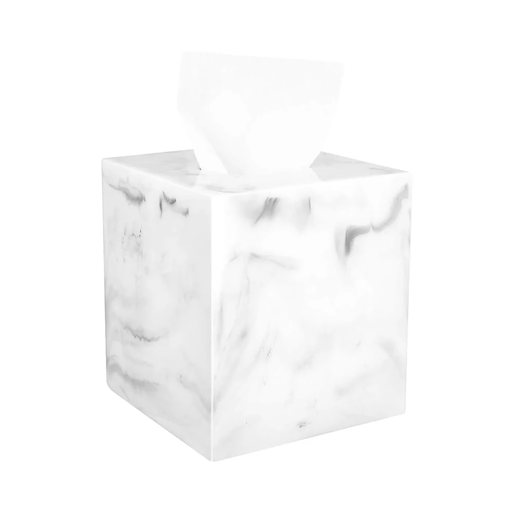 

Luxspire смоляная бумажная коробка для салфеток, держатель, квадратный чехол для салфеток для лица, рулонная бумага, держатель для туалетной бумаги, диспенсер для салфеток