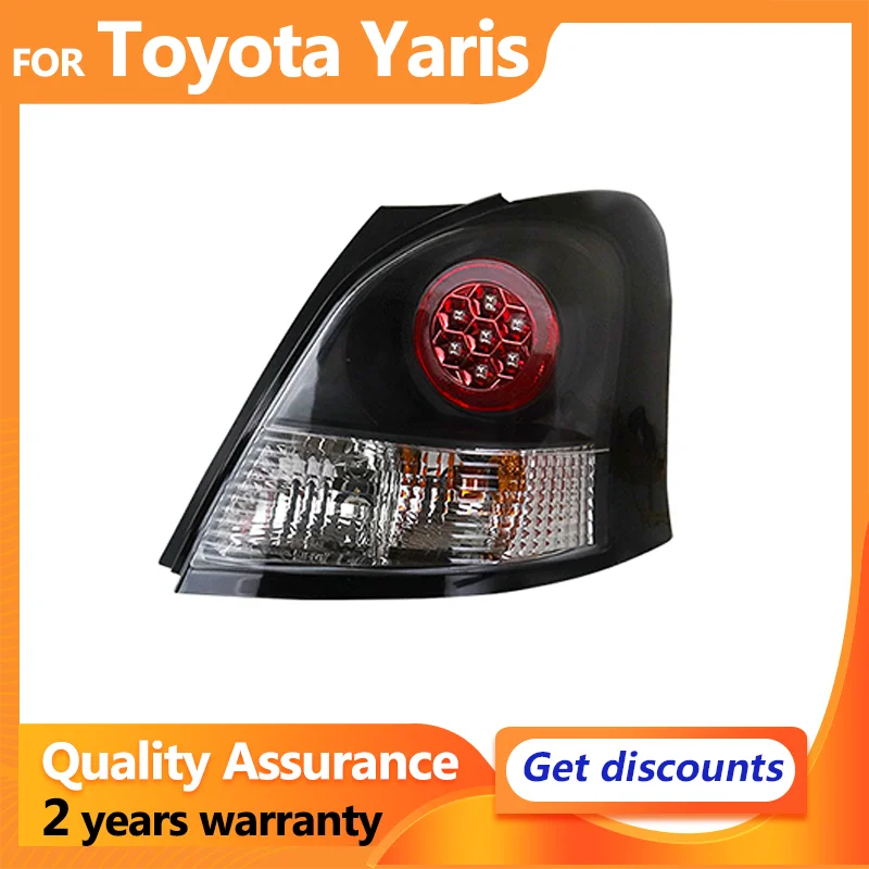 LED Taillights For Toyota Yaris 2008 2009 2010 2011 2012 Rear Tail light lamp Driving Brake Stop Lights