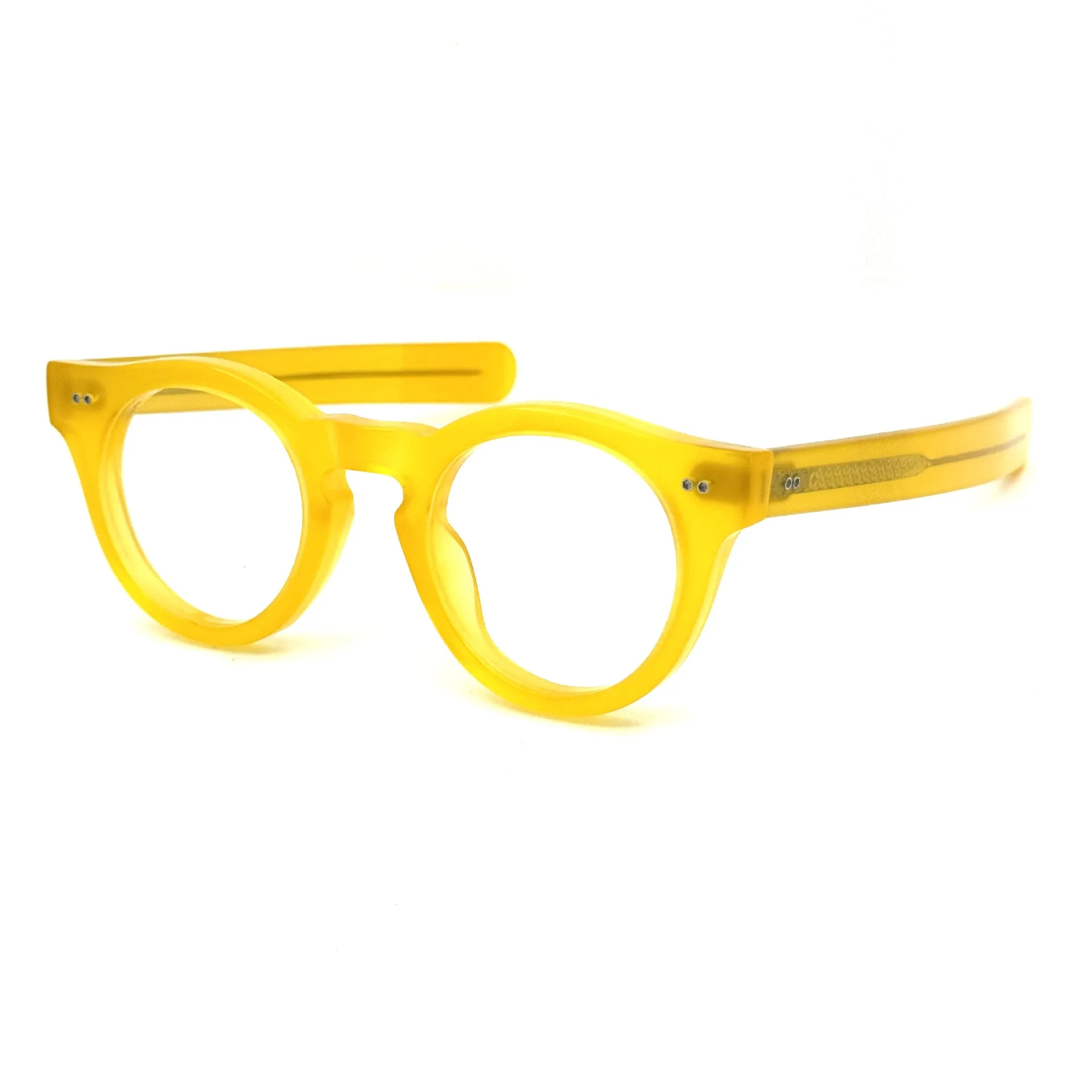 Belight Optik Italia Tebal Asetat Emas Tembaga Koin Desain Elemen Cina Vintage Retro Kacamata Bingkai Kacamata SWING