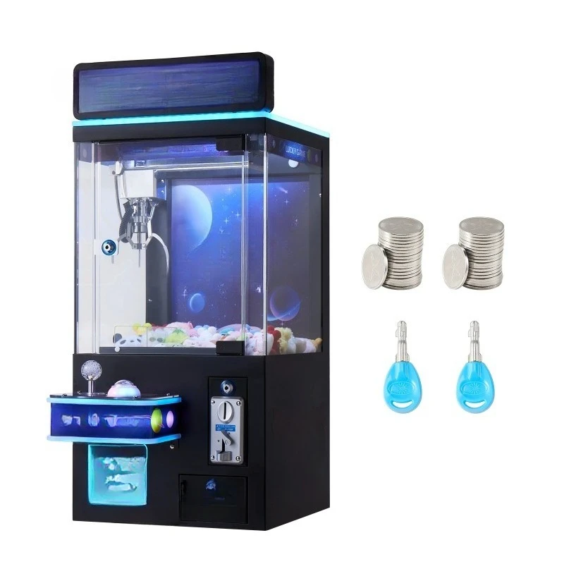 Claw Crane Machine Adjustable Steel Claws Precise Candy Grabber Prize Dispenser Vending Toy for Commercial Home Cinema