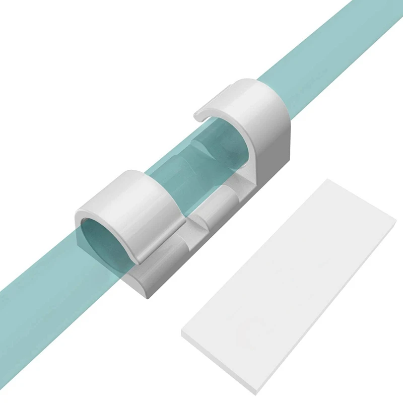 منظم كابل ذاتي اللصق مع مشبك قوي ، إدارة الكابلات ، التلفزيون ، الكمبيوتر ، حامل الأسلاك