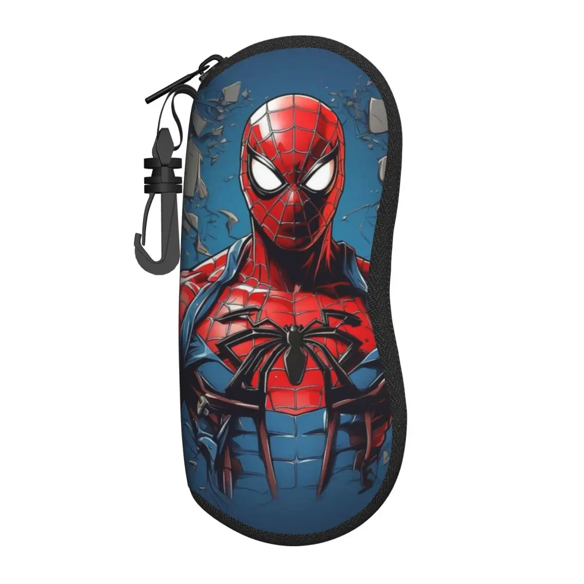 

Spider Man Web Sunglasses Soft Case Neoprene Zipper Shell Eyeglass Case Custom Protective Box For Glasses