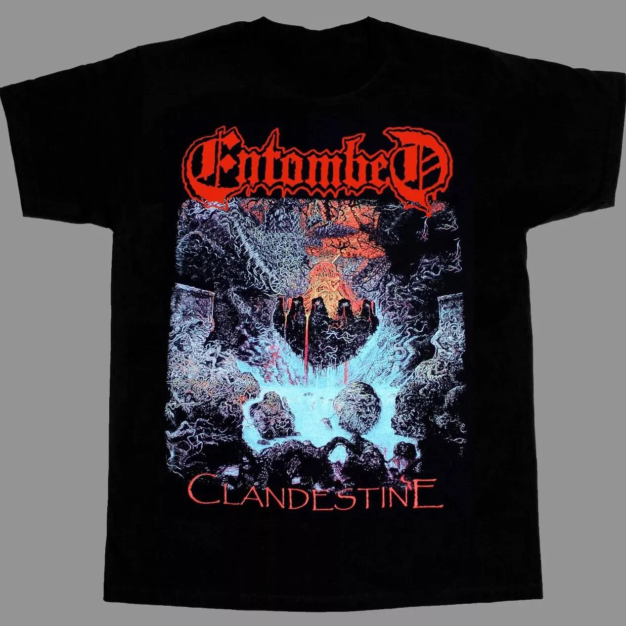 خمر الموت المعادن نمط تي شيرت المتاح Coroner للجنسين القطن قصير الأكمام تي شيرت فضفاض شارع العليا خمر نمط الظلام #6