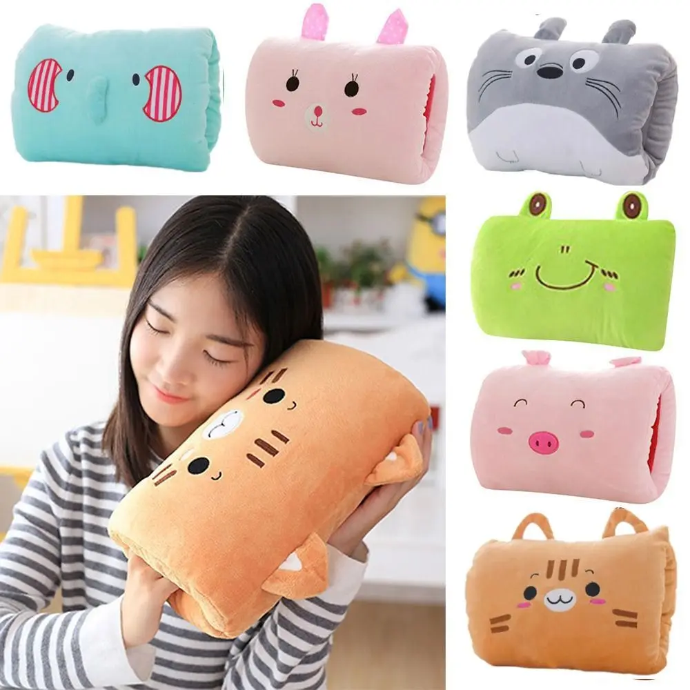 Cuscini di peluche per bambini Scaldamani Guanti Adulti Cartoon Cuscini per pisolino Cuscini Scaldamani creativi Peluche Giocattolo per bambini Regalo