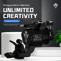 POPEIRONS Brand T3Pro Rotary Tattoo machine Adjustable Stroke 2225 Powerful Motor tattoo gun