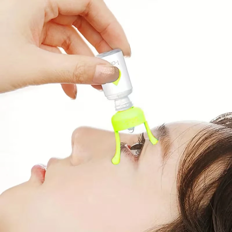 Eye Drop Aid / Applicator Stand–Easy and Safe to Use, Portable Eye Drop Dispenser with Adjustable Nozzle–Eye Care Aid for Senior